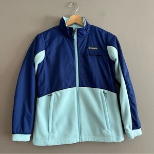 Columbia Youth Girls Benton Spring Fleece Jacket Zip Up Pockets Sz  Large 14/16